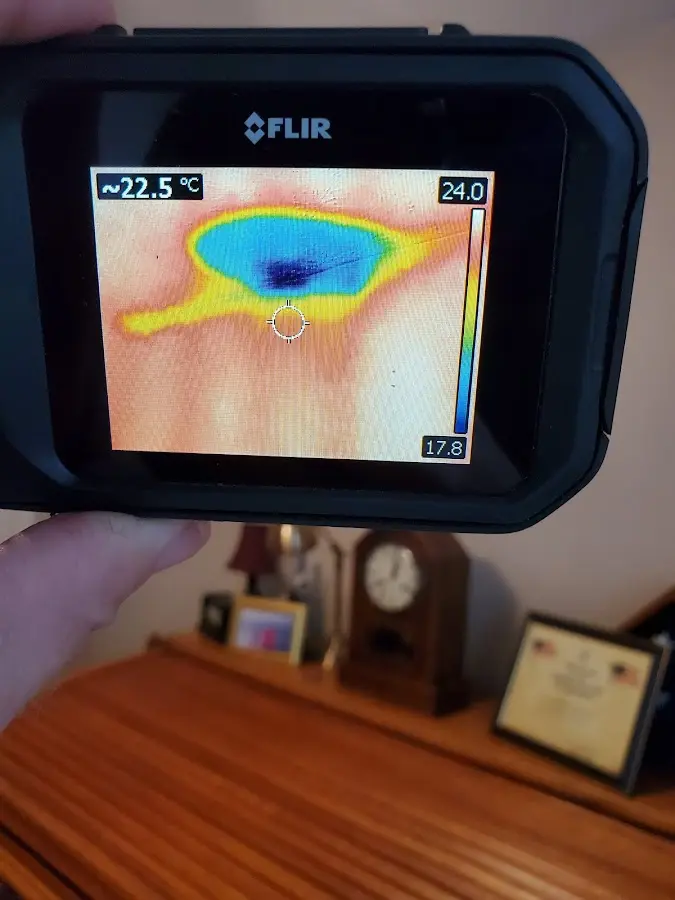 Thermal imaging inspection for water damage in Long View